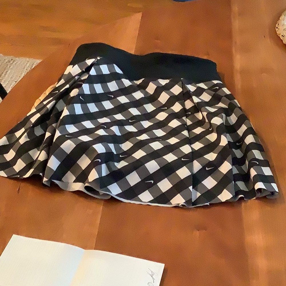 Nike Black and White Checkered Skort
